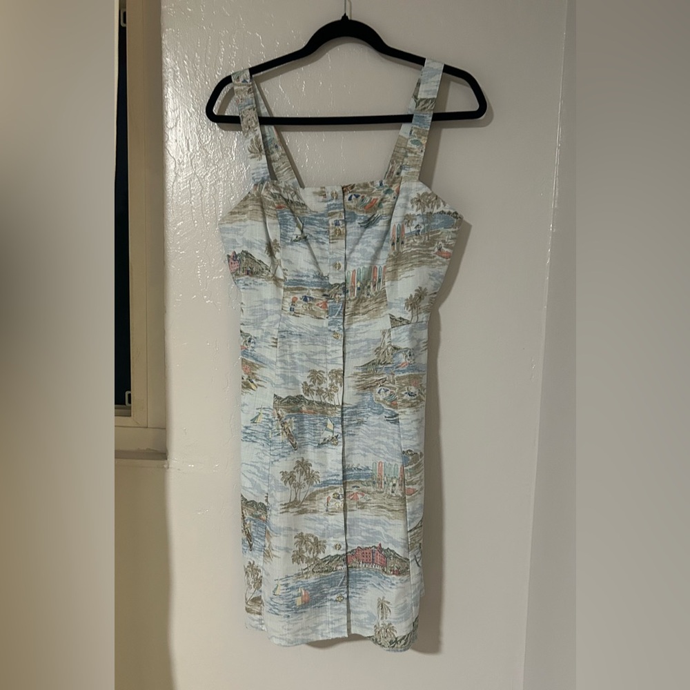 Reyn Spooner Waikiki print dress size 10